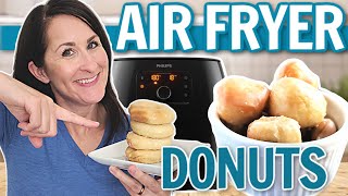 Air Fryer DONUTS → the BEST Recipe no biscuits [upl. by Dal17]