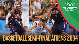 USA v Argentina  Mens Basketball SemiFinal  Athens 2004 Replays [upl. by Rew]