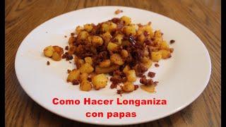 Longaniza con Papas Facil y Rapido minireceta recetascortas Shortrecipes shorts [upl. by Eseila213]