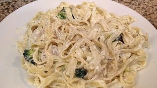 Chicken Alfredo with Broccoli  Easy recipe [upl. by Areemas11]