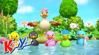 5 Little Ducks V2  ABCs and 123s  by KiiYii  Nursery Rhymes amp Kids Songs [upl. by Nerhe]