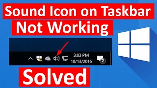 Fix Sound Icon on Taskbar not working in Windows 10 [upl. by Sherburn]