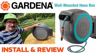 Gardena Auto Hose Reel 100 ft Install Review [upl. by Essilec]