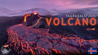 ICELANDIC VOLCANO ERUPTION 4K  Flying through the lava [upl. by Kilian]