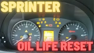 Oil Life Reset Procedure for MercedesBenz Sprinter [upl. by Nixon508]