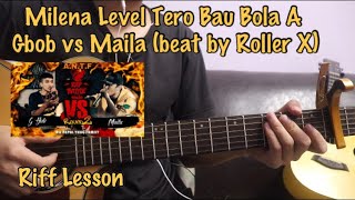 Milena Level Tero Bau Bola A  Gbob  Guitar Lesson Roller X [upl. by Wojcik]