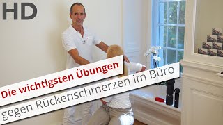 Rückenschmerzen unterer Rücken Einfache Übungen für das Büro [upl. by Rainwater]