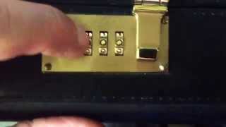 Changing a briefcase combination lock [upl. by Boothe]