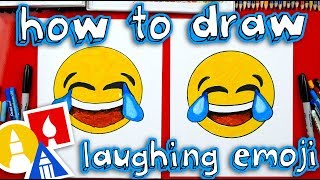 How To Draw Laughing Emoji 😂 [upl. by Abran753]