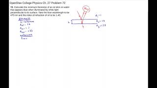 Thin Film Interference Problem 1 [upl. by Yauq363]