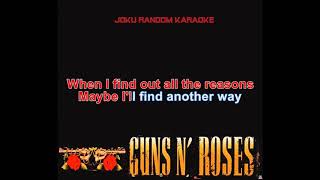 Guns N Roses  Estranged Karaoke [upl. by Notserk]