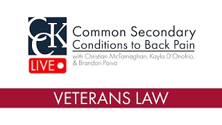 Common Secondary Conditions to Back Pain VA Claims [upl. by Dalia]