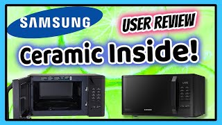 ✅ Samsung MICROWAVE Oven CERAMIC INSIDE How to Use ⭐SET TIME Review Unboxing MS23K3513AKSP [upl. by Neema]