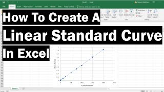 How To Create A Linear Standard Curve In Excel [upl. by Landbert]