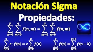 03 Notación sigma Sumatorio Propiedades y Explicación [upl. by Welcome]