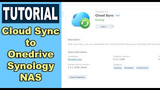 Cloud Sync setup to OneDrive  Synology NAS Setup [upl. by Anolla]