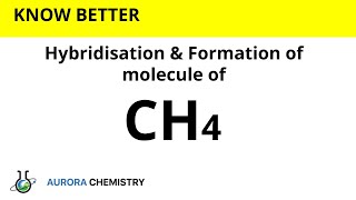 Hybridisation of CH4  SP3 hybridisation  Formation of Methane molecule [upl. by Aihsemek588]