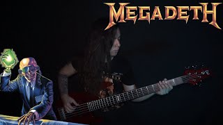 MEGADETH  LUCRETIA BASS COVER ONE TAKE [upl. by Odrautse]