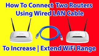 ✓ How to connect two routers to Increase or Extend Home WiFi Range  WiFi Repeater WiFi Extender [upl. by Dionne48]