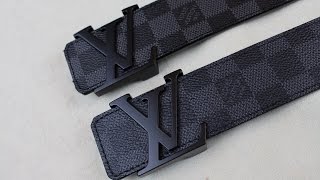 Real vs Replica Louis Vuitton  HOW TO SPOT A FAKE LOUIS VUITTON BELT [upl. by Jayson]