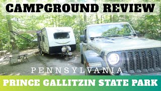 Prince Gallitzin PA State Park Campground Review [upl. by Ahsinak]