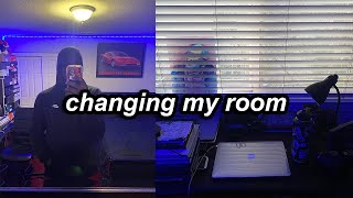 Changing My Room  redoing my room layout room transformation clean with me [upl. by Wren]