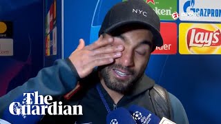 Lucas Moura cries after being shown footage of his matchwinning goal [upl. by Auqinat]