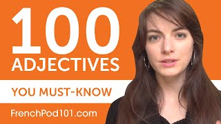 100 Adjectives Every French Beginner MustKnow [upl. by Hessney]