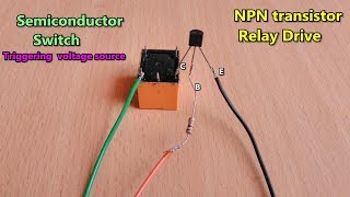 NPN Transistor Based DC Relay Drive Make  Triggering Source  Voltage  Method1 POWER GEN [upl. by Issac]