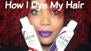 How I Dye My Natural Hair Red [upl. by Akemal839]