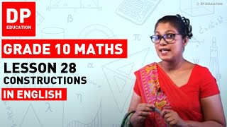 Lesson 28 Constructions  Maths Session for Grade 10 DPEducation Grade10Maths constructions [upl. by Irena]