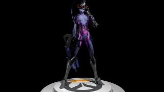 The new Widowmaker Statue in 3D turntable  nsfw version [upl. by Yonah]