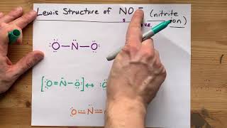 Lewis Structure of NO21 the nitrite ion [upl. by Assiron]