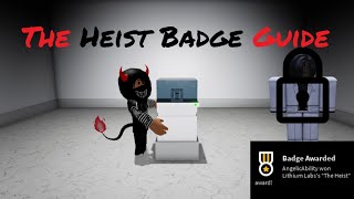 The Heist Badge GuideTutorial amp Art Gallery Blueprint Roblox Specter [upl. by Alissa]