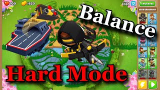 BTD6 Balance  Hard Mode No Monkey Knowledge Guide  Tutorial Bloons TD 6 [upl. by Mij427]