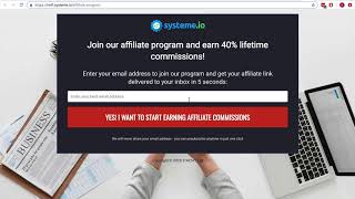 How to create your affiliate program with systeme io [upl. by Olethea]