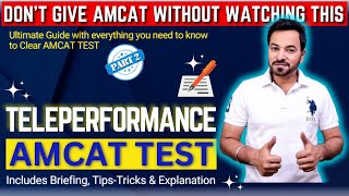 AMCAT Test for Teleperformance  Teleperformance Assessment Test  AMCAT PART 2 [upl. by Bradway490]