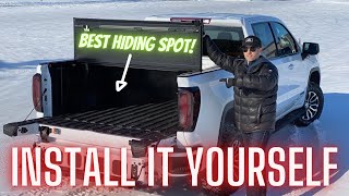 Hard Folding Tonneau  Box Cover Install GMC Sierra Chevy Silverado [upl. by Giddings]