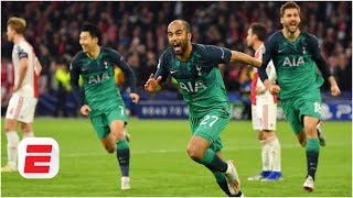 Tottenham storm back vs Ajax Lucas Mouras hat trick sends Spurs into UCL final  Champions League [upl. by Enilec524]