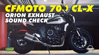 CFMOTO 700CLX  ORION EXHAUST SOUND CHECK  HALIMAW [upl. by Eamaj]