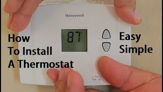 How To Install Replace A Thermostat [upl. by Enrev189]