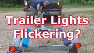 FIX YOUR TRAILER LIGHTS 6  Trick For Flickering Lights [upl. by Kerril]