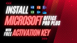 Microsoft Office ProPlus Installation With free activation key [upl. by Naerda864]