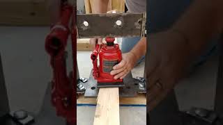 DIY truss plate  structural plate  gang nail  press [upl. by Lleinnad517]