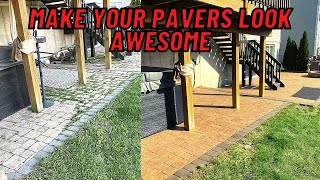 How to CLEAN SAND and SEAL Pavers [upl. by Sherburn331]