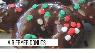 Air Fryer Donuts using canned biscuits [upl. by Einolem]