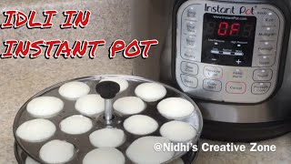 Idli In Instant Pot  How to Steam Idli in Instant Pot [upl. by Einna562]