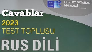 Rus dili yeni test toplusu cavabları 2023 DİM [upl. by Conrade]