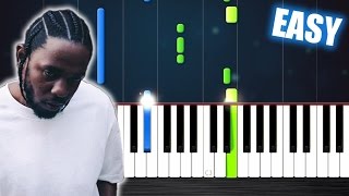 Kendrick Lamar  Humble  EASY Piano Tutorial by PlutaX [upl. by Sherard]