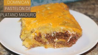 Dominican pastelon de platano maduro  Recipes with Ros Emely [upl. by Jacenta]